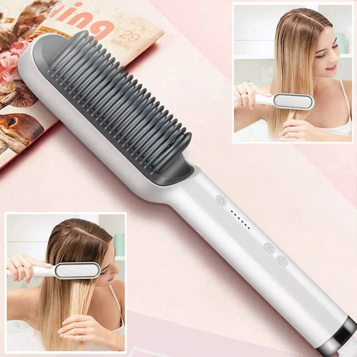 Cepillo Plancha Secador 2 En 1 Alisador